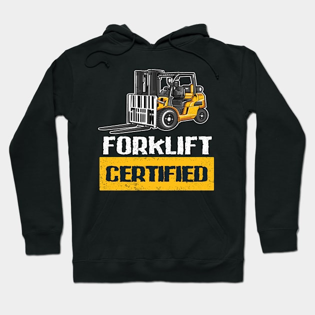 Proud Forklift Driver Gift Hoodie by MoodPalace